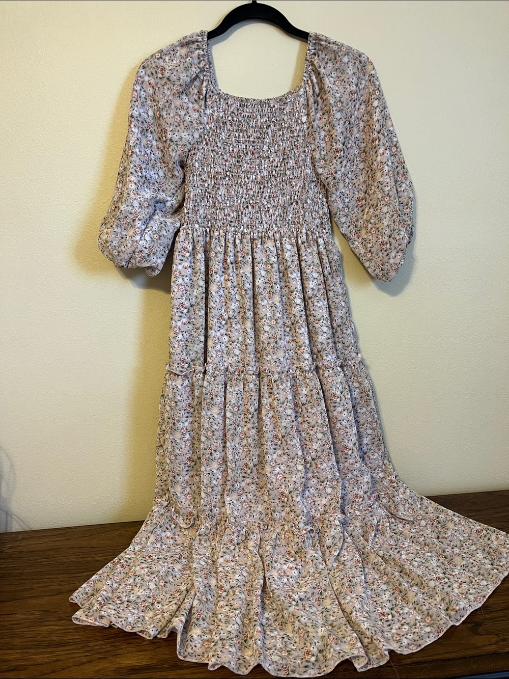 Mikarose Rose Multicolor Floral Smocked Maxi Dress - Picture 2 of 12